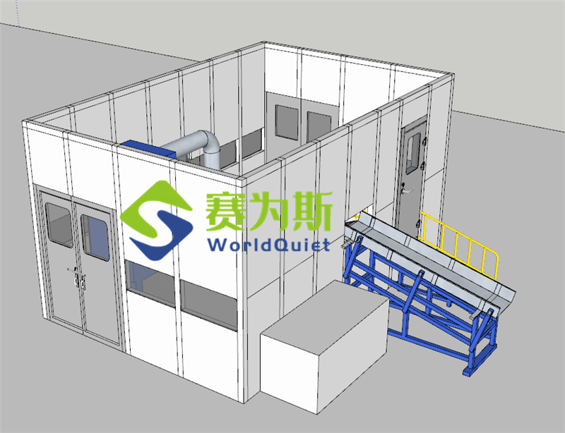 生产线设备隔声，苏州外企兰蒂奇认准赛为斯噪声治理